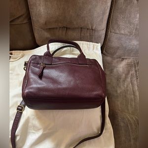 Fossil double zip satchel